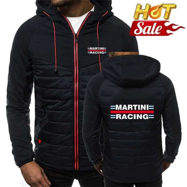 2025 Trendy Zipper Jacket Spring And Autumn Mans Patchwork Designer Hoodies Martini Racing Print Drawstring Hooded Coat T251114