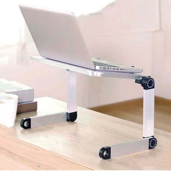 Aluminum Alloy Portable Folding Desk Bed Table Stand Ergonomic Notebook Laptop Computer Mount Holder for 11-17 Inch Notebook PCM251115