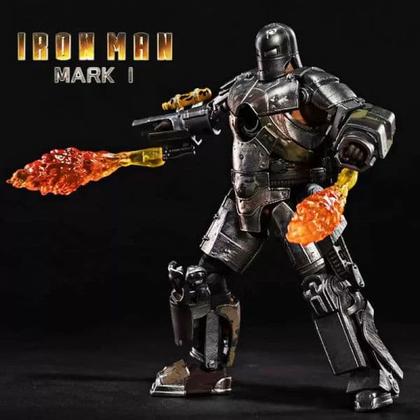 ZD Toys Iron Man MK1 Model 7inches Action Figures First Generation Iron Man 1/10 Avengers Genuinely Collect Ornaments Boy Gifts