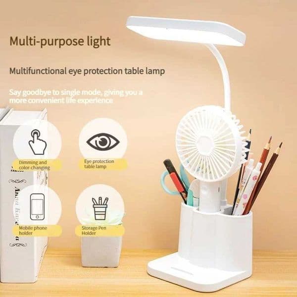 One-piece LED multi-function pen holder desk lamp with adjustable brightness USB connection can be used as a mobile phone holW251115