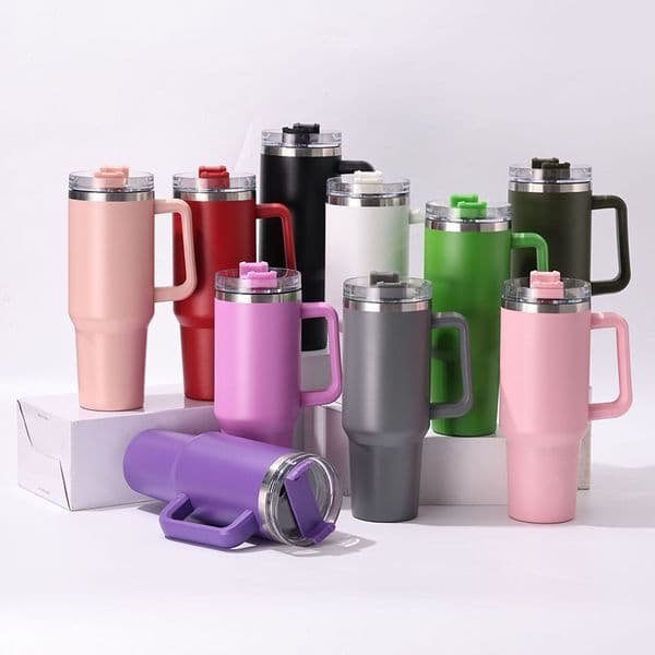 Car Cup Super Large Capacity 40oz Handle Cup Car Insulation and Cooling Ice King Cup Y260520