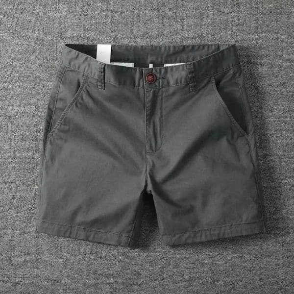 Elastic waist casual shorts mens casual cargo shorts with elastic waist pocket summer streetwear solid color beach shorts Z250416