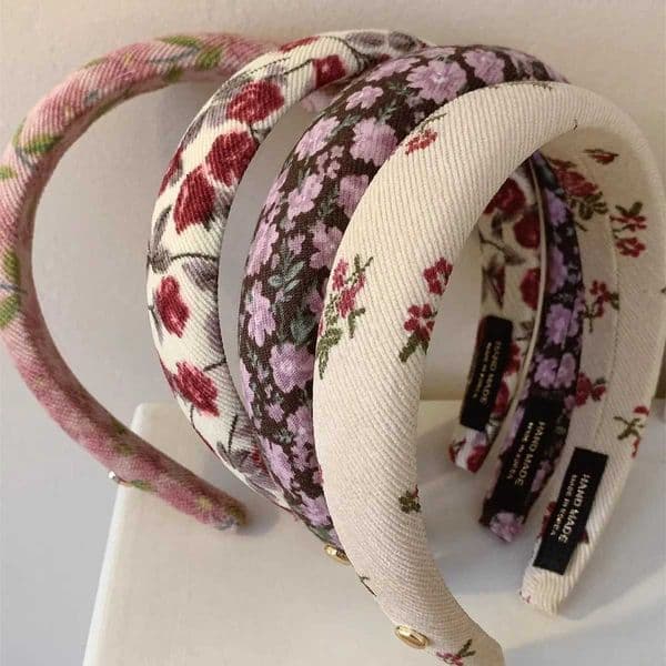 Retro Floral Elegant Pattern Simple Headband For Women W251115