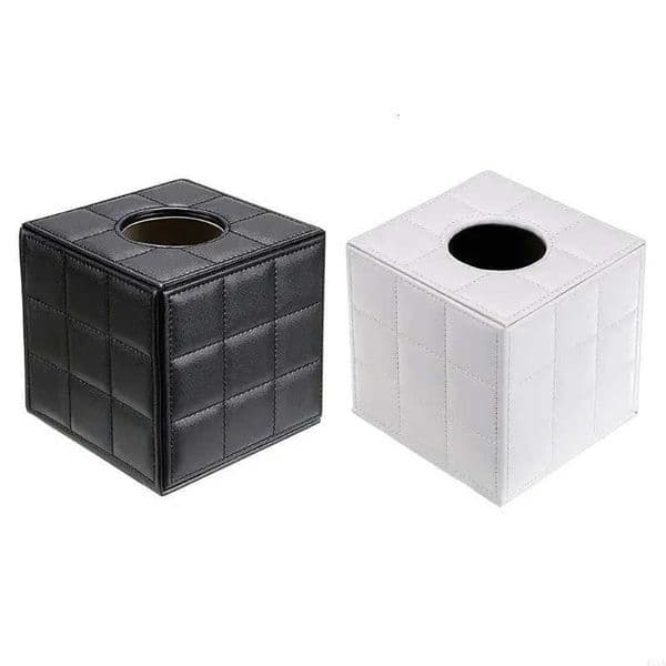 Luxury W3JA Pu Leather Tissue Box Holder Square Napkin Holder Pumping Paper for Case Dispenser for Facial Tissue Holder With Y251117