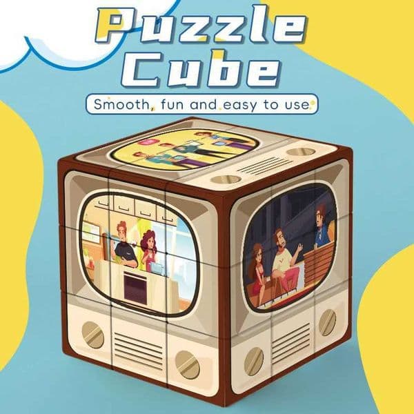 Magic Cube 3x3x3 3DUV television program stress-relieving puzzle professional smooth speed game childrens toy gift L260526