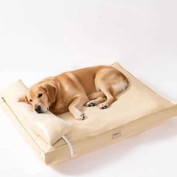 All-Season Washable Leather Dog Bed - Removable Pet Mat Summer Cooling Pad Cozy Sleep Solution Durable Pet FurnitureM251117