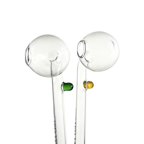 S P Pyrex Curved Glass Pipes Original Oil Burner Pipe 12cm 14cm Clear Quality Tube Handmade for Concentrate accessories