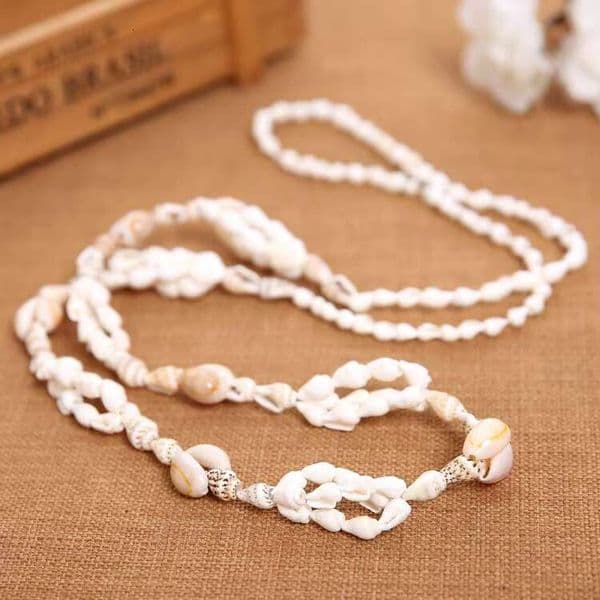 Hand Long Jewelry Hawaii Beach Bohemian Style Natural Shell Conch Necklace