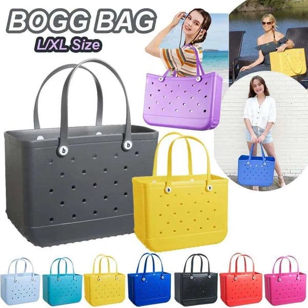STOCK Bogg Mini Rubber Handbag XL L M Size EVA Waterproof Summer Storage Basket Womens Shopping Childrens Beach Bag W250417 Free Shipping