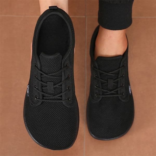 Mens Shoes Sneakers Wide Toe Barefoot Casual Wide Last Fashionable Canvas Black Flat Board Mesh Mens Shoes 251114