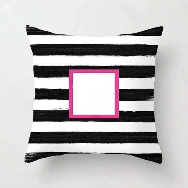 Designer Black White Pink Pillows Classic Letter Printed Fashion Women's Wer Living Room Sofa Decorative Square Pillowcase Plush Cushion Cover B5