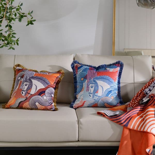 Modern Simple Geometric Light Luxury Cover Living Room Sofa Bedroom Cushion Back Office Pillow Home Decoration Pillow Case B2