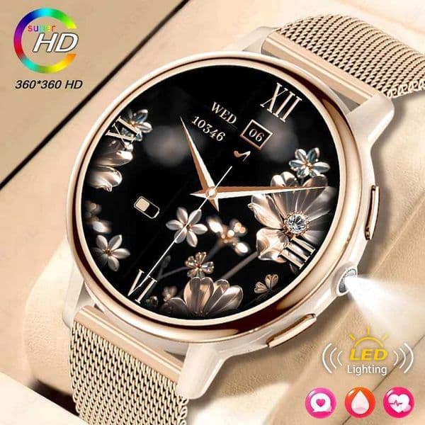 LIGE 2025 New 126 inch Screen Smart Watch Women IP68 Waterproof Sports Womens Health Monitor Watches Call SmartwatchM251117