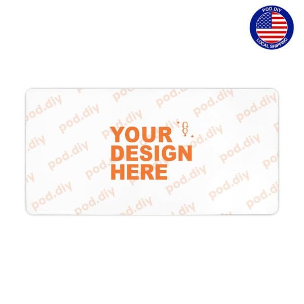 POD.DIY Custom Large Non-slip Square Computer Mouse Pad Personalized Desktop Protector Perfectly fits the ergonomic design of home office 40*80cm