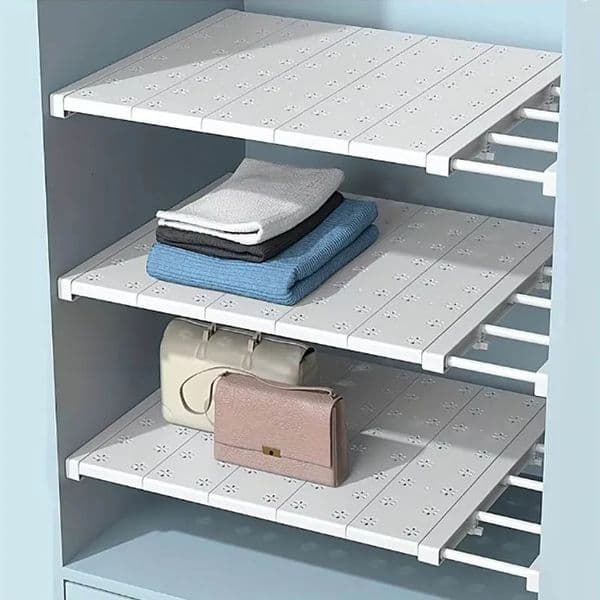 Expandable Divider Punch-free Retractable Layers Board for Wardrobe Storage Kitchen and Bathroom Shelf Dormitory Dividers 251114