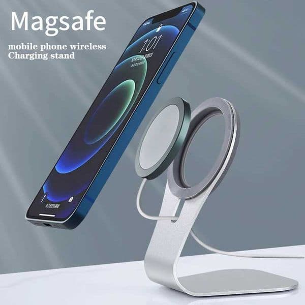Cell Phone Charger Stand Magnetic Phone Stand Aluminum Alloy Stand For IPhone 12 Series Fast Wireless Charging StandM251118