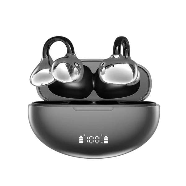 YYK-Q108 AI Translator Digital Display Full-Color Touch Screen Wireless Earbuds for 5.3 IPX5 Waterproof Hi-Fi Bass Boost