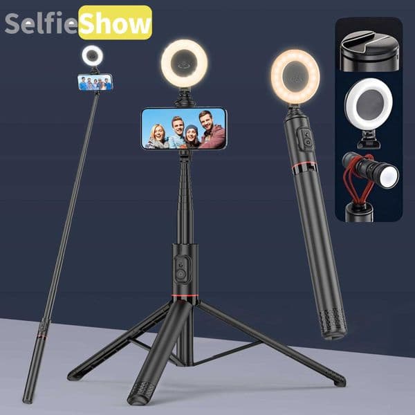Portable 72 inch aluminum alloy phone tripod with wireless remote control for selfies Z250418