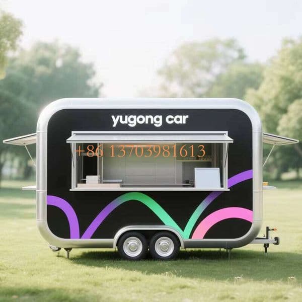 Custom Street Food Cart with Pre-wired Setup for Gourmet Juice Bar Operations
