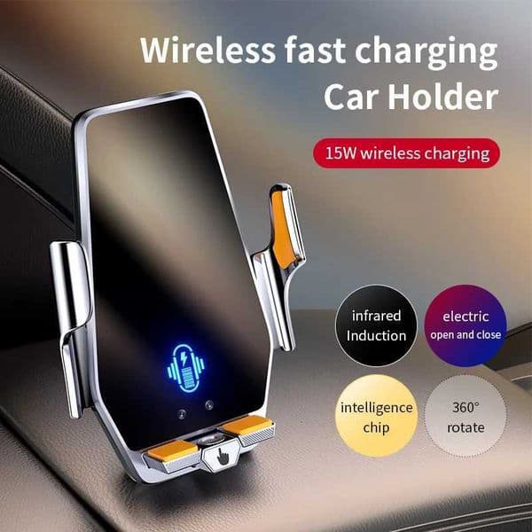Car Phone Holder Stand 66W Wireless Fast Charging Station Charger Auto Infrared Induction for iPhone 15 14 13 12 M251118