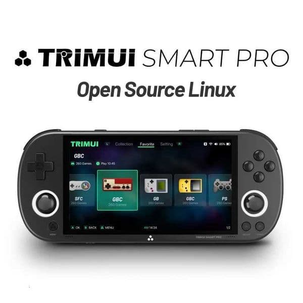 Trimui Smart Pro Handheld Game Console 496I Screen Linux System Joystick RGB Lighting Smartpro Retro Video Game GiftW251118