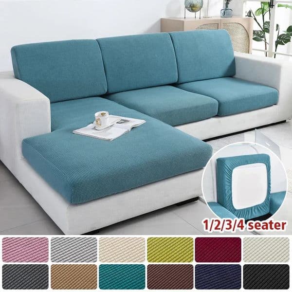 Thick Cushion Cover Fitted Sofa Covers for Living Room Washable Stretch Jacquard Seat Cover Furniture Protector Sectional Sofa 251112