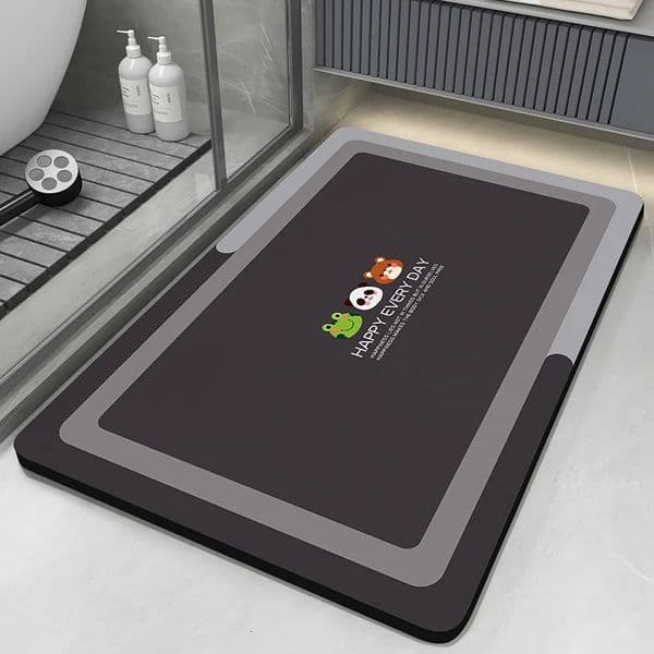 Super Absorbent Bathroom Rug Bath Mat Floor Foot Mats Quick Dry Non-Slip Shower Pad Toilet Carpet Washable 251114