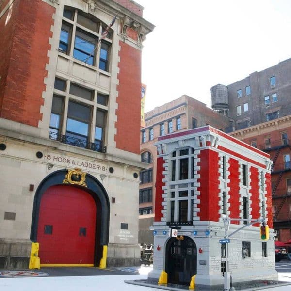 Street View Model Building Blocks Bricks Firehouse Headquarters Compatible 75827 Desktop Decoration Toys Kids For Birthday Gifts X251118
