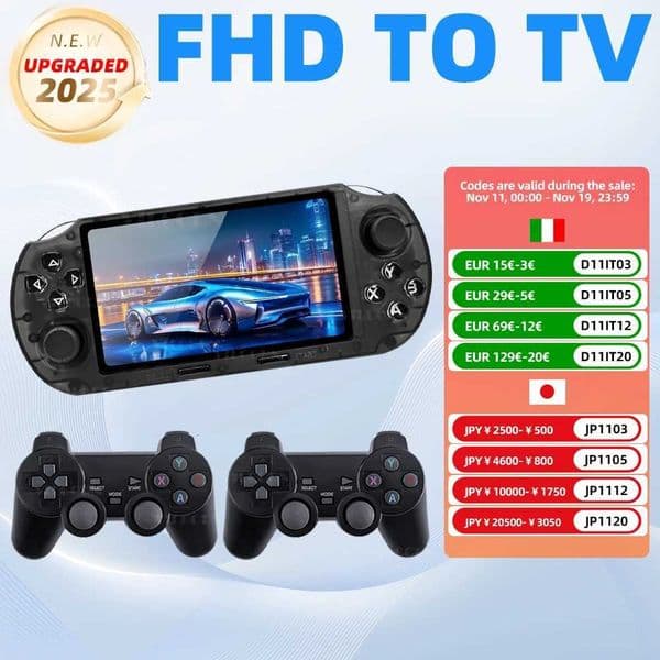 VILCORN SF3000 HD Handheld Game Console for 1 GBA SNES MAME Retro Emulator 45 inch FHD Portable Gaming Machine Christmas GiftW251118