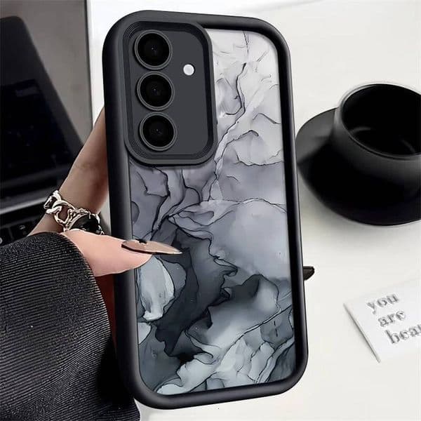 Marble Case For Samsung Galaxy S25 Edge S23 Ultra S24 FE A17 A56 A55 A54 A35 A15 A16 A25 5G Soft Silicone TPU Phone Cover