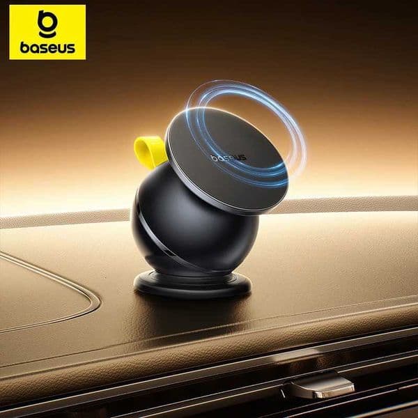 Baseus Magnetic Car Holder Mobile Phone Stand For iPhone Redmi With Rotating Base Car Mount Universal Phone HolderM251118