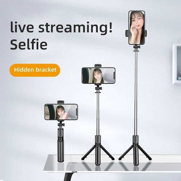 Wireless selfie stick mini portable tripod with remote shutter shooting stand suitable for all smartphone sports cameras Z250418