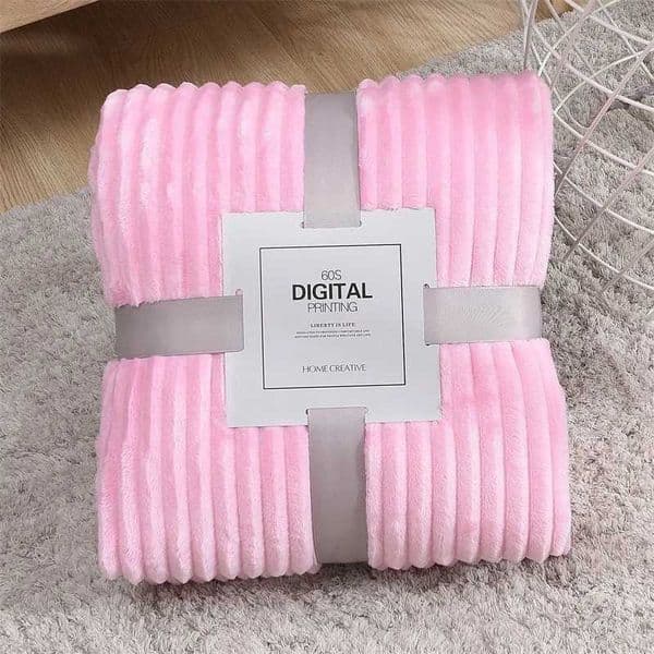 Fluffy Coral Velvet Blanket Air-Conditio Flannel Plush Cfortable Thicke and Warm Solid Color Throw Blanket Bed Cover H251118