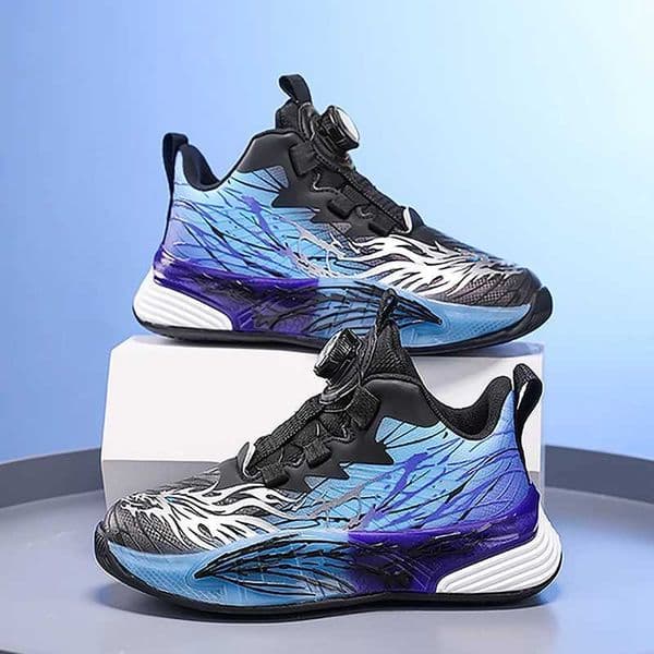 Children Basketball Shoes Autumn New Flat Bottomed Rebound Cushioning High-quality Leather Breathable Sports Shoes for Kids W251118