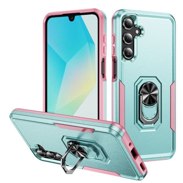 Ring Phone Cases For Samsung Galaxy A17 A07 S26 S25 Edge FE A16 A06 A26 A36 A56 A55 A35 A15 A14 A34 Ultra Plus 4G 5G Rugged Anti Slide Back Stand Cover Case Capa