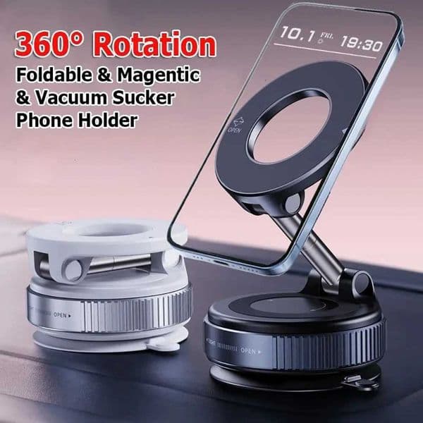 Vacuum Suction Magnetic Phone Holder For 360 Adjustable Car Mount Vacuum Cell Phone Holder For iPhone M251118