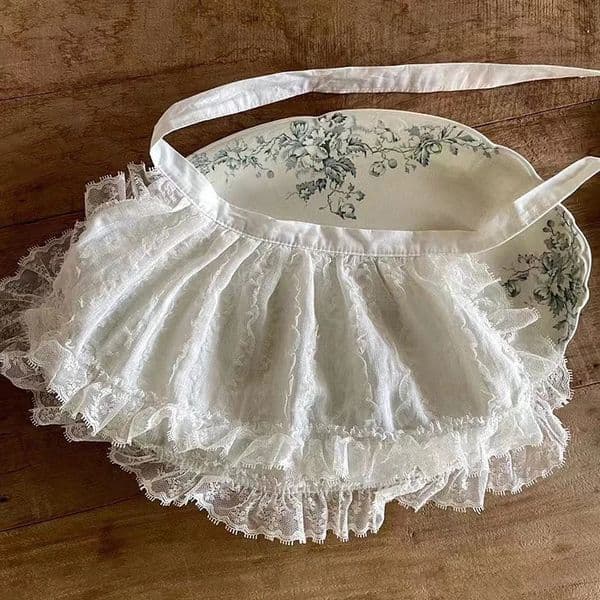 White Lace Flower Girls Apron Skirt Sweet Princess Mini Skirt Birthday Party born Baby Dress Pography Accessories 250418