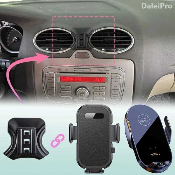 For Ford Focus MK2 2005 2006 2007 2008-2011 Car Phone Mount Wireless Charging Phone Holder Special Fixed Base Car AccessoriesM251118