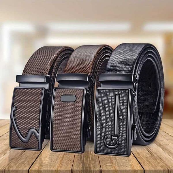 Men Belts Metal Automatic Buckle Brand High Quty Belts for Men Famous Brand Luxury Work Busin Str W251118