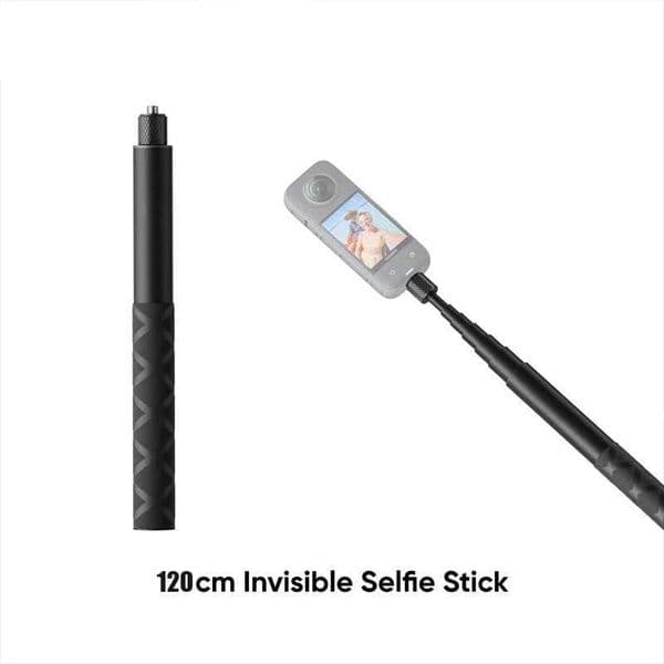 1.2m ultra long carbon fiber invisible selfie stick for Insta360 X3/ONE X2/ONE RS Z250418