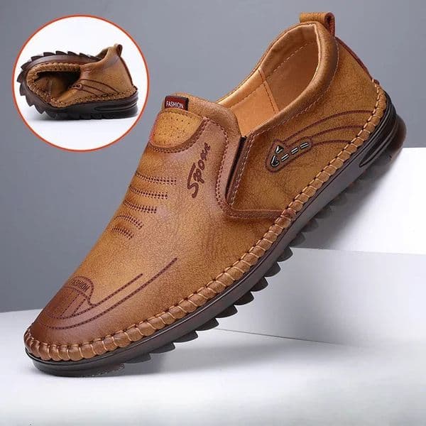 High Quality Men Shoes Handmade Leather Footwear Male Casual Business Flats Outdoor Soft Soled Travel Sneakers Moccasins 251114