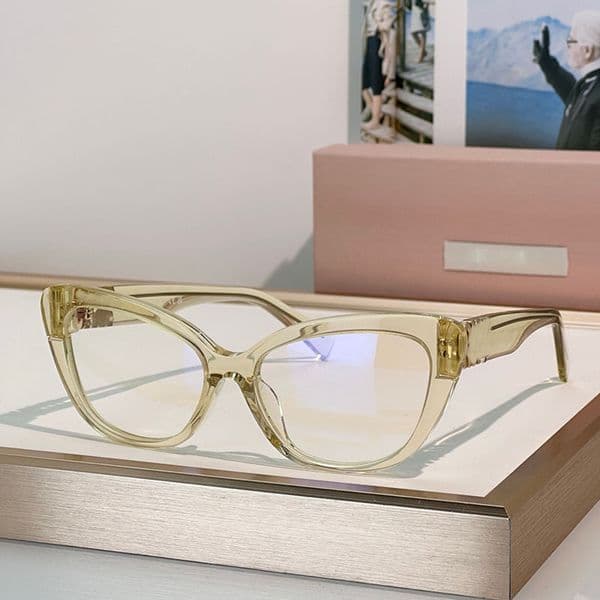 Womens acetate cat eye sunglasses Fashion Optical Eyewear Designer ladies fashionable retro ladies Customizable prescription lenses MU 05XV