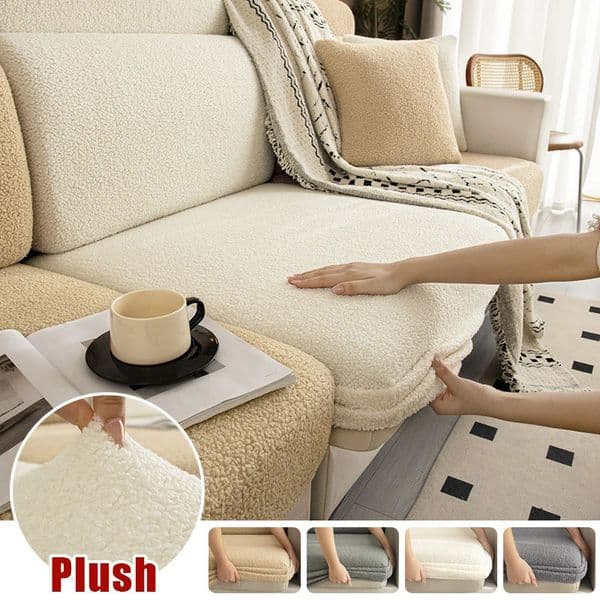 Thick Plush Sofa Seat Cushion Cover Couch Cushion Covers Universal Sofa Cover Washable Stretch Slipcovers for Sectional Sofa 251112