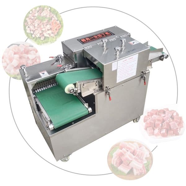 Commercial Automatic Dicing Machine Stainless Steel Fresh Meat Dicer Micro-Frozen Meat Granule Cutting Machine For Sale