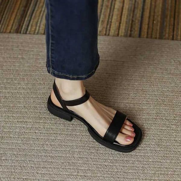 Summer womens sandals low boots basic leather office womens casual outdoor shoes womens Ccise 2023XJ250419