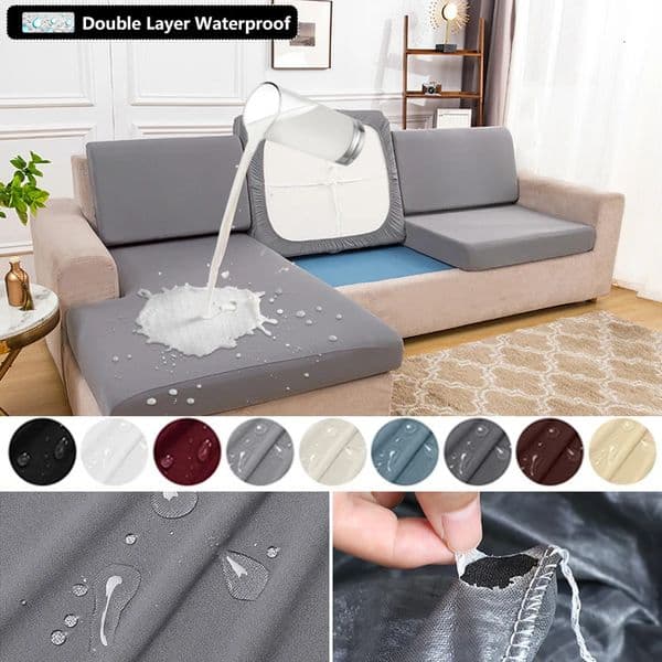 Waterproof Sofa Cushion Covers Sofa Cover For Living Room Silky Sofa Seat Cover Soft Stretch Couch Slipcover Furniture Protector 251112