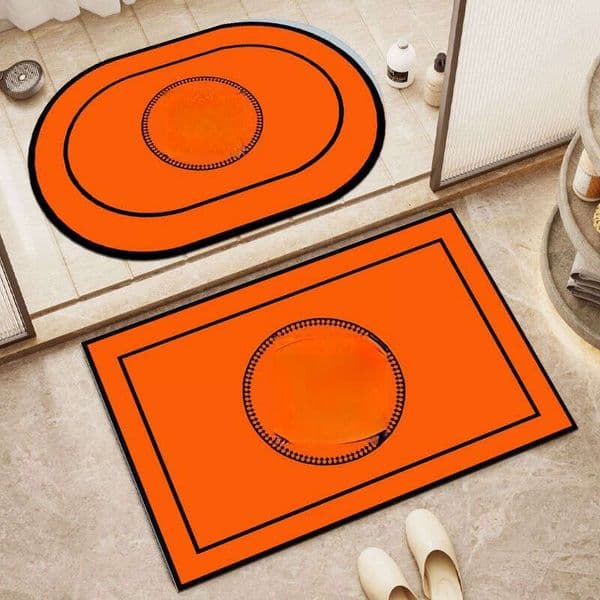 Diatomaceous Earth Water Absorbent, Non-Slip, Toilet Bathroom Floor Mat, Quick-Dry Door Mat B5