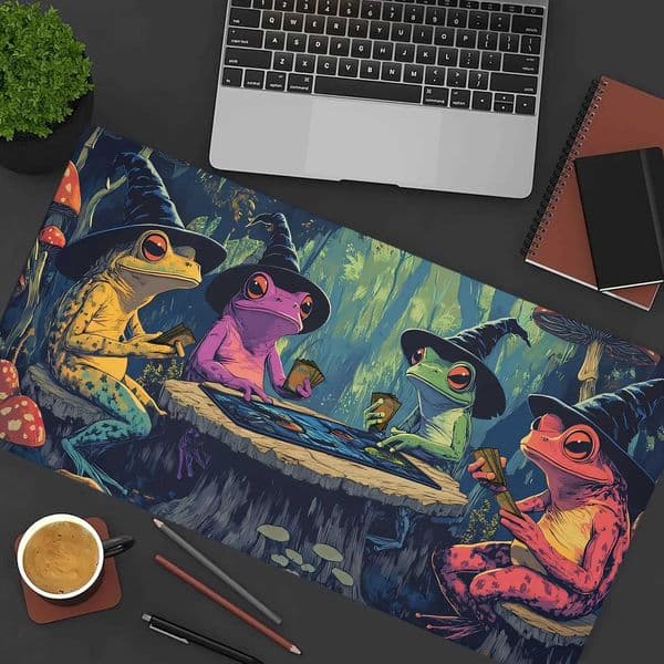 Magic playmat gathering gaming mats Frog Wizard theme anime desk mat Desk accessories 35X60cm mouse mat Raccoon tapete magic mtgM251119