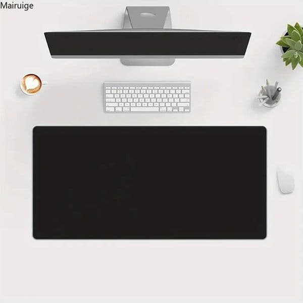 XL XXL Mouse Pad Black Mousepad Gamer Lager Computer PC Desk Mat 90X40 Keyboard Anime Office Carpet Playmat Kawaii Extended RugM251119