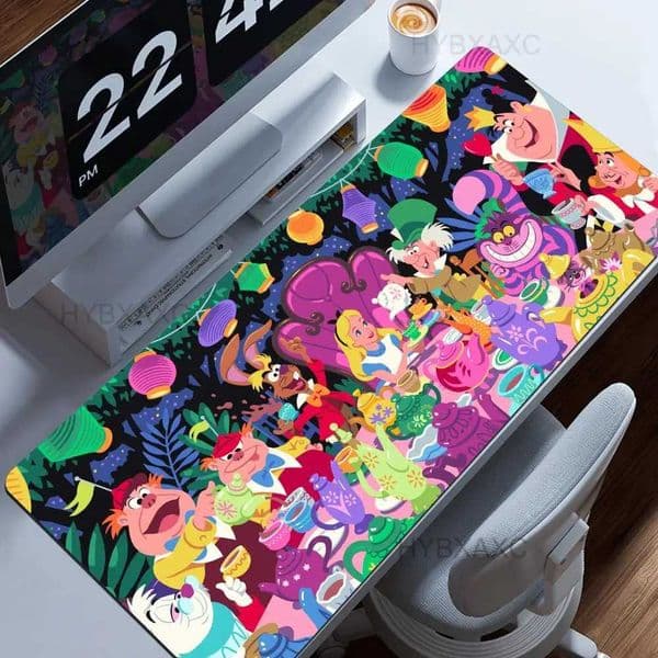 Cartoon Alice in Wonderland Mousepad HD Printing Computer Gamers Locking Edge Non-slip Mouse Pad XXL90x40cm Keyboard PC Desk PadM251119